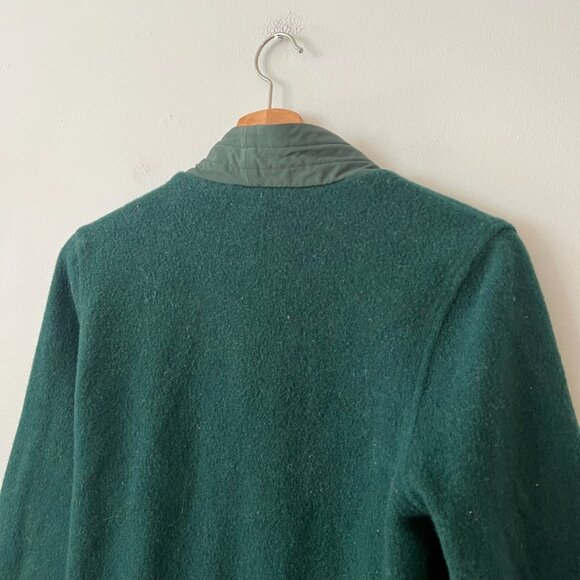 Topo Designs Wool Blend Global Wrap Sweater Green Women's Size Small - Picture 10 of 10